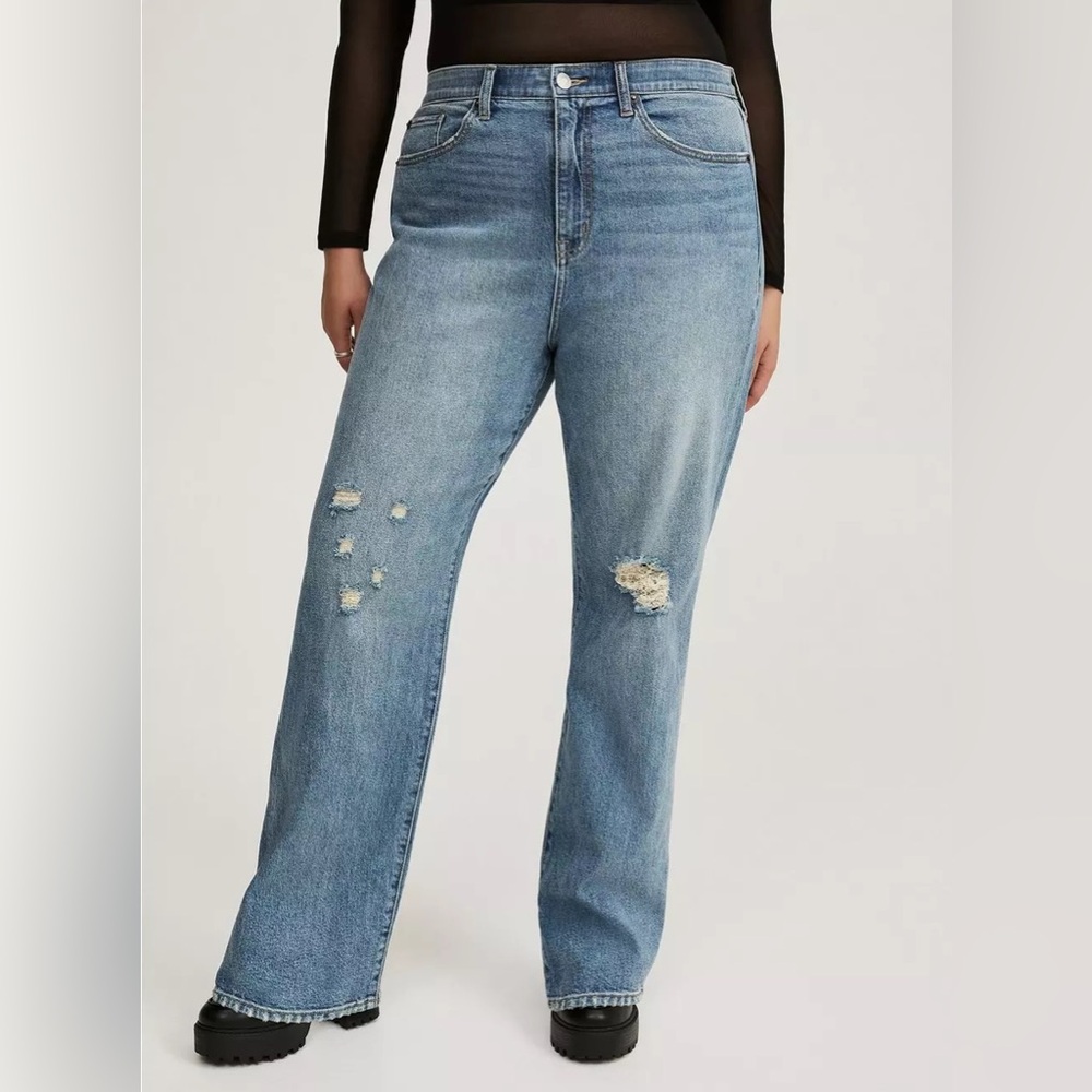 Torrid high rise straight classic denim 22 tall